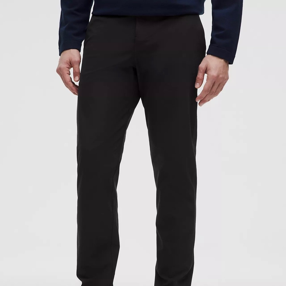 Lululemon ABC Pant Slim 32x28 True Black Warpstreme Tech Chino Travel Trousers
